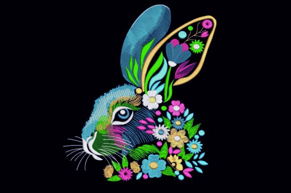 Bunny Face Embroidery Design: A Charming Addition