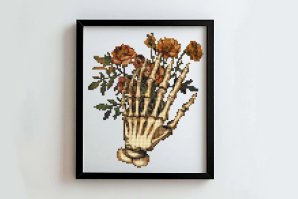 Charming Floral Hand Cross Stitch for Seasonal Projects