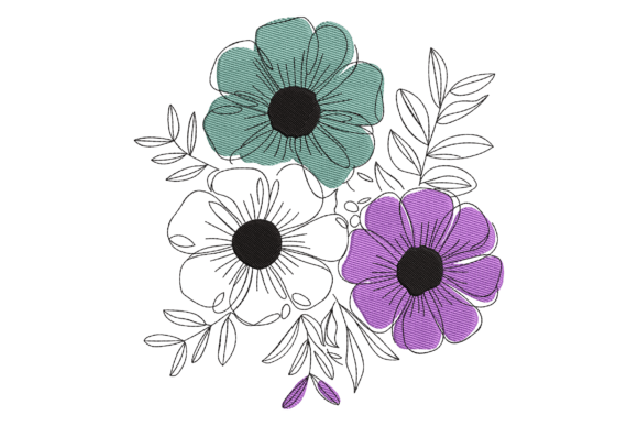 Elegant Floral Trio: A Charming Addition to Your Collection