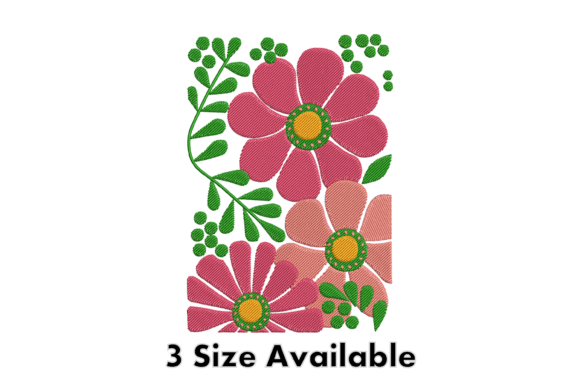 Floral Blooms: A Versatile Embroidery Design Set