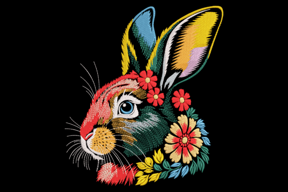 Floral Bunny Head: A Charming Addition for Spring