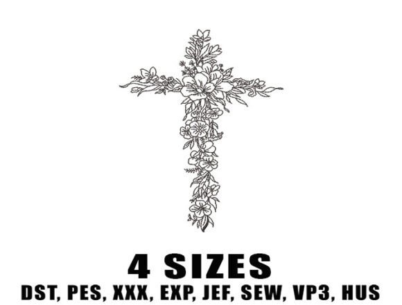 Floral Cross: A Charming Addition to Boutique Sweatshirts