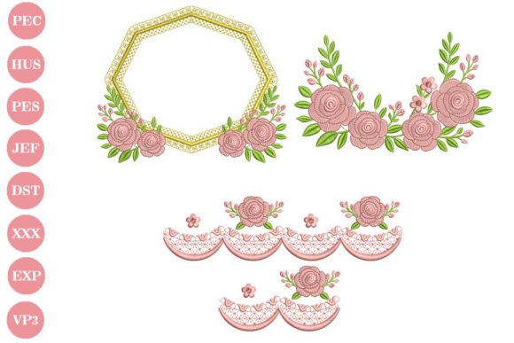 Floral Embroidery Design Set: A Versatile Beauty
