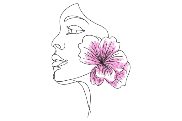 Floral Serenity: A Charming Embroidery Design