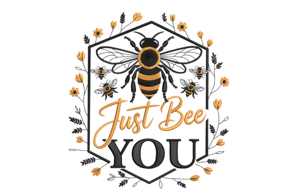 Just Bee You – A Delightful Floral Honeybee Design