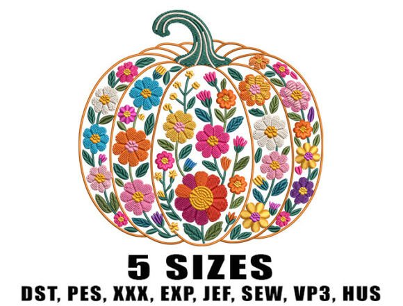 Pumpkin Floral Fall Embroidery: A Detailed Review