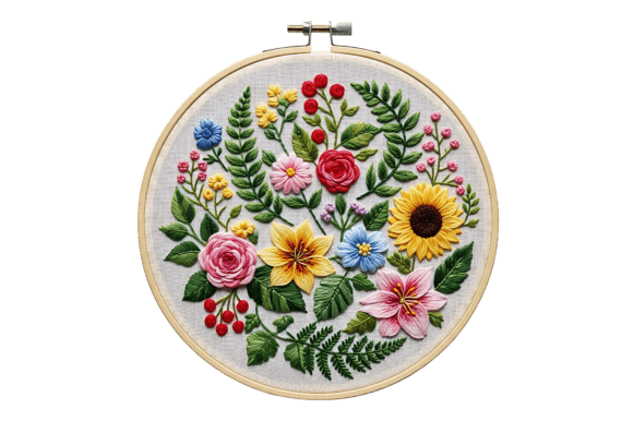 Review: Oval Embroidery Hoop with Vibrant Floral