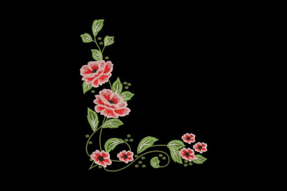 Whispers of Spring: A Delicate Floral Embroidery